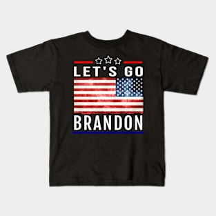 Let's Go Brandon Us flag Kids T-Shirt